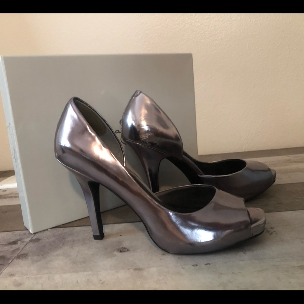 Metallic Jessica Simpson Heels